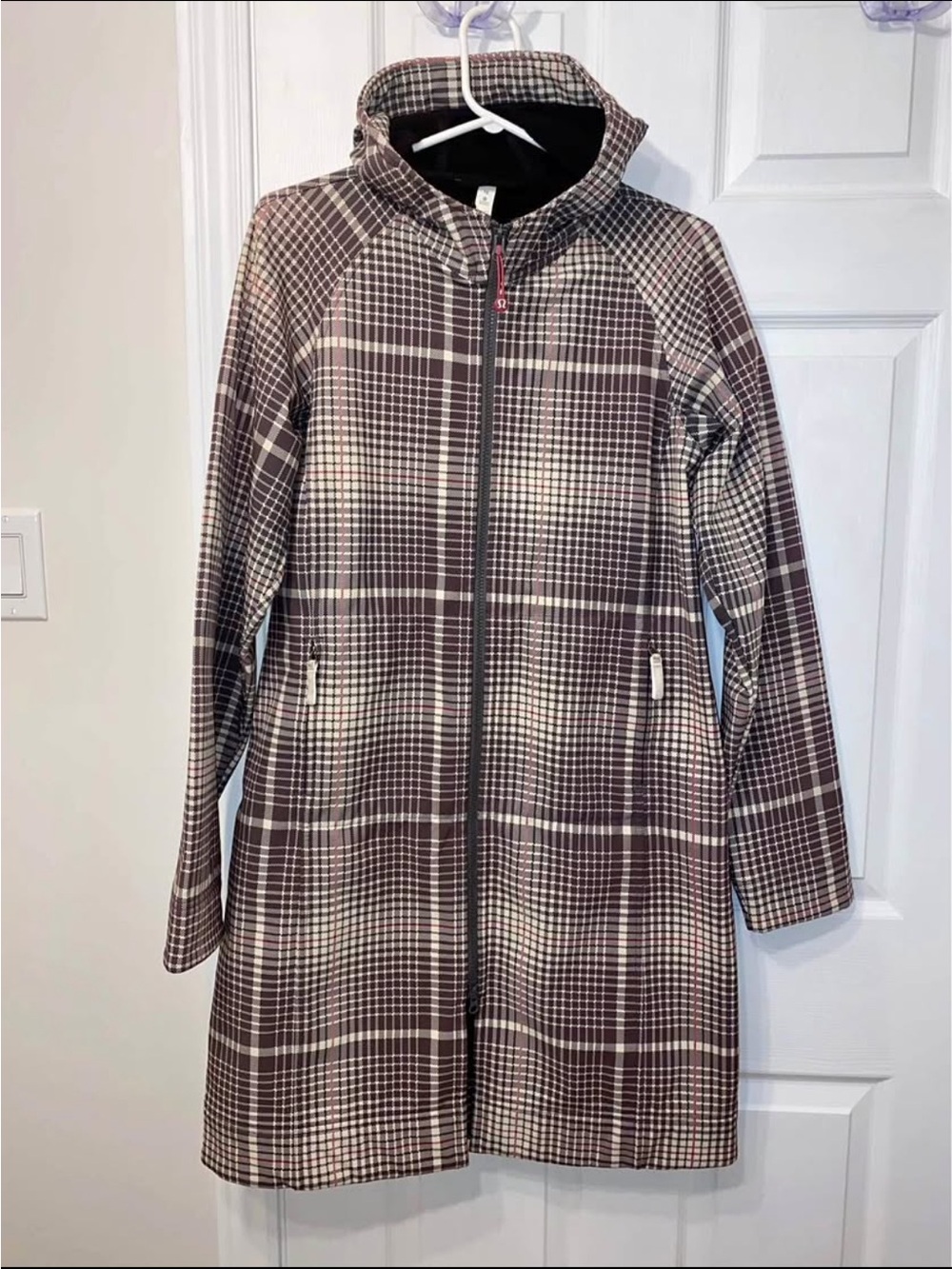 Lululemon Plaid Apres Yoga Raincoat